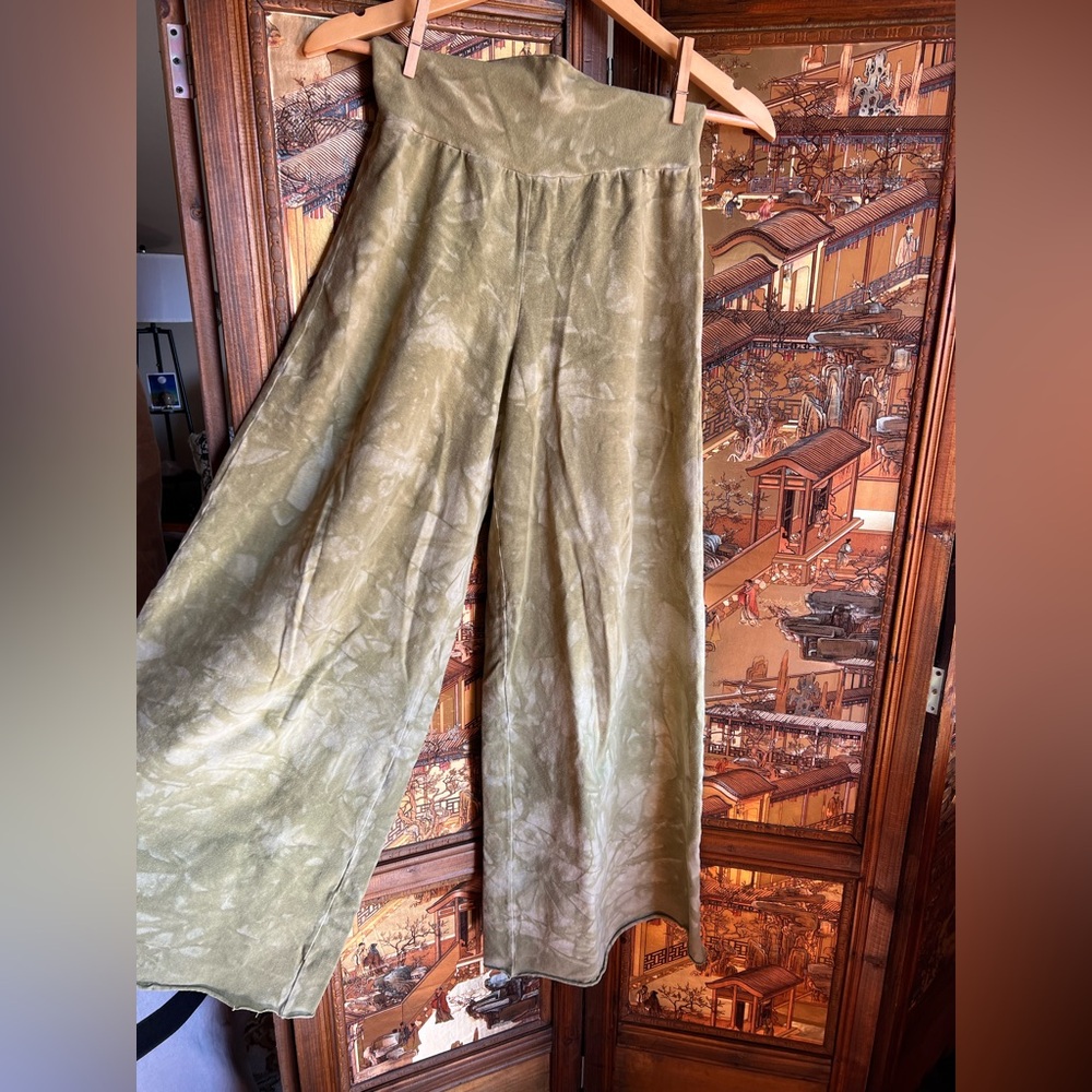 Blessed Lotus hemp/cotton Palazzo Pants, small - Picture 2 of 6